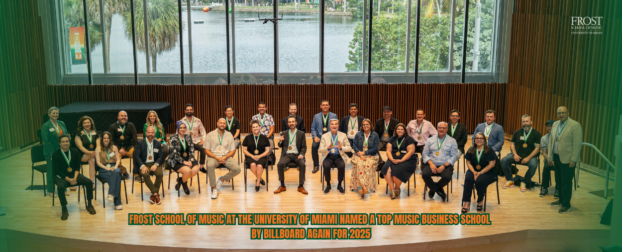 Music Industry Centennial Medalists in Newman Recital Hall